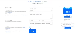 Điền thông tin cần thiết
