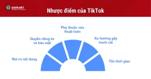 Nhược điểm của TikTok