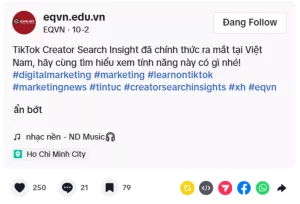 Sử dụng Hashtag hiệu quả