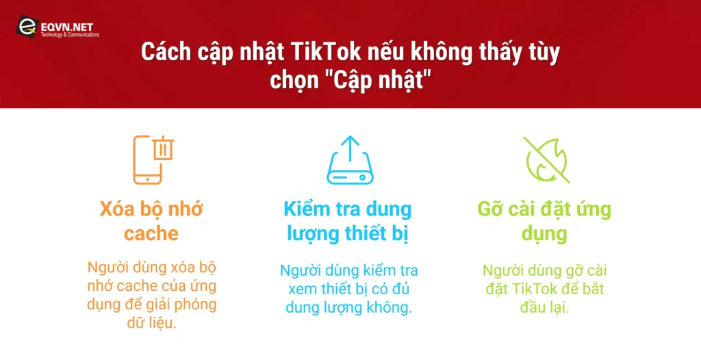 Cách cập nhật nếu không thấy tùy chọn "Cập nhật"