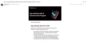 Cập nhật sản phẩm/dịch vụ