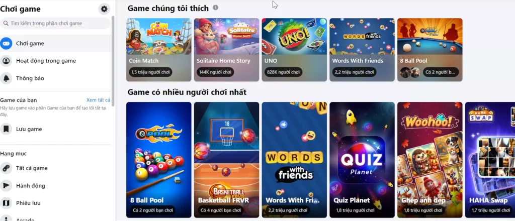 Chơi Game Giải Trí Không Cần Tải Thêm App