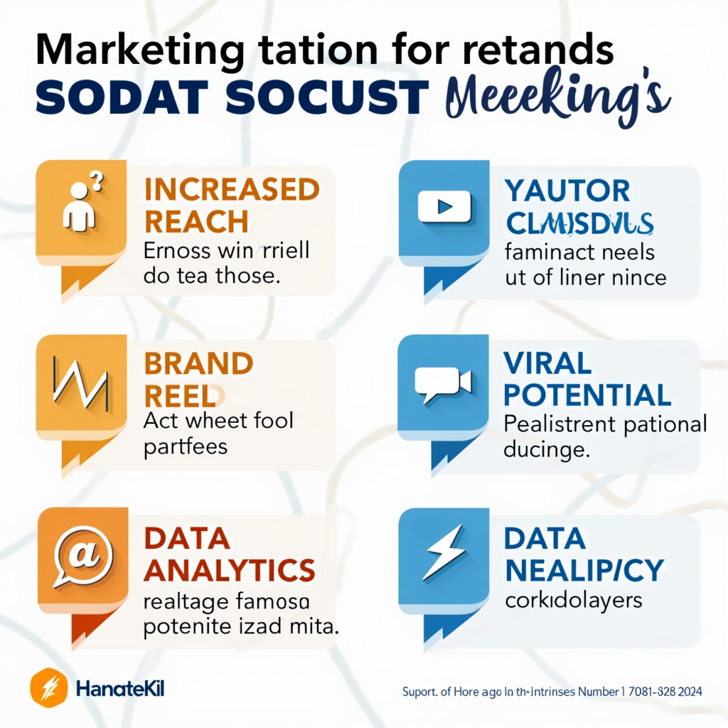 A visually appealing infographic showcasing the benefits of using Facebook Reels for marketing, including increased reach, brand building, viral potential, data analytics, and cost-effectiveness. Use icons and bright colors to represent each benefit.