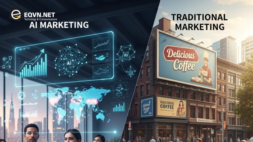 Sư khác nhau giữa AI quảng cáo và quảng cáo truyền thống