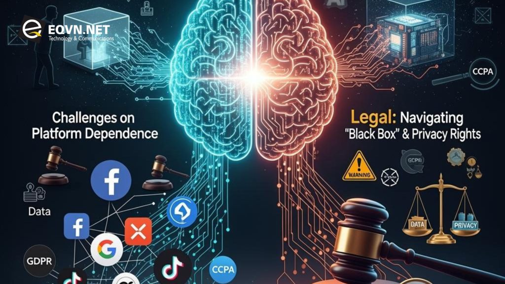 Rủi ro phụ thuộc nền tảng và pháp lý trong AI quảng cáo